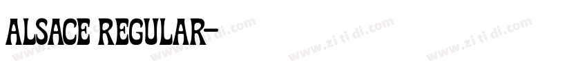 Alsace Regular字体转换
